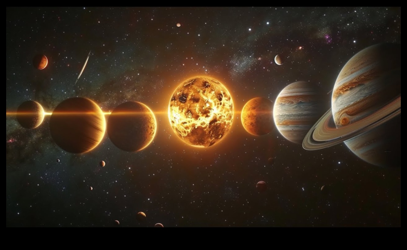 Έκθεση ηλιακού συστήματος: Ένα επίκεντρο στα αστρικά θαύματα στο γαλαξιακό διάστημα