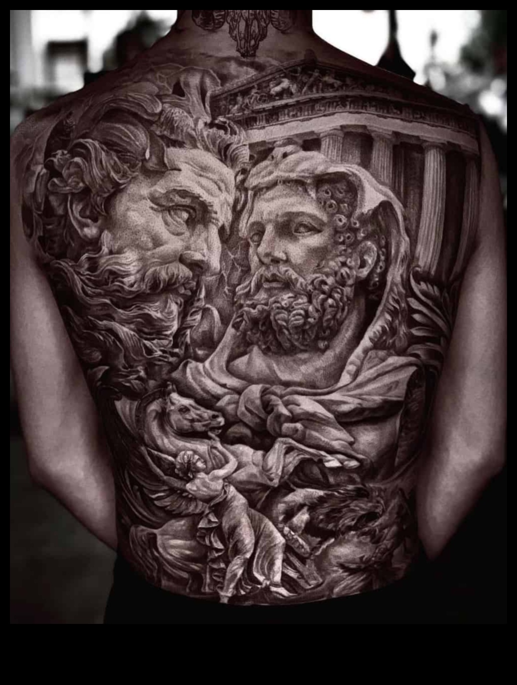 Epic Backdrops: Unveiling the Grandeur of Back Tattoo Narratives
