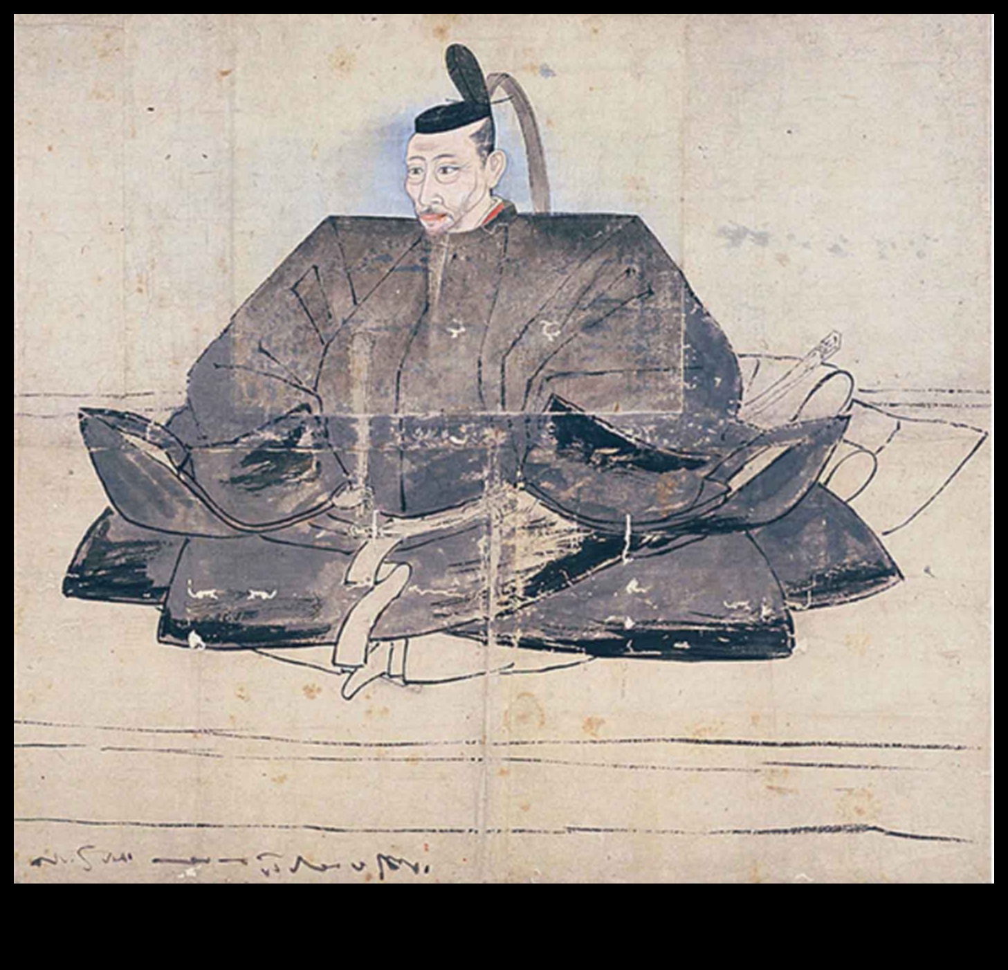 Emperor's Elegance: Regal Beauty Illuminated in the World of Japanese Ink