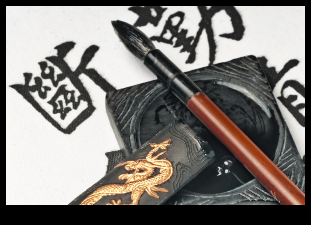 Emperor's Elegance: Regal Beauty Illuminated in the World of Japanese Ink