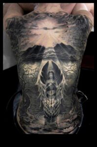 Epic Backdrops: Unveiling the Grandeur of Back Tattoo Narratives